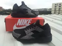 new nike air huarache retro rayures argent